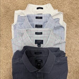 4 Small J. Crew Thompson Slim Dress Shirts